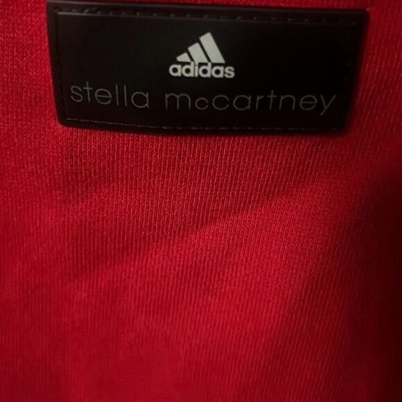 Adidas X Stella McCartney Womens Red Cotton Blend Pullover Sweatshirt Size Small - Picture 3 of 5